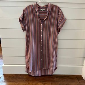 Madewell striped tshirt dress
